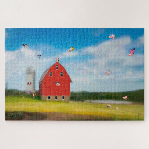 Puzzle de la ferme de cochons volants