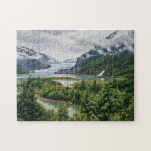 Puzzle de la forêt nationale du glacier Mendenhall