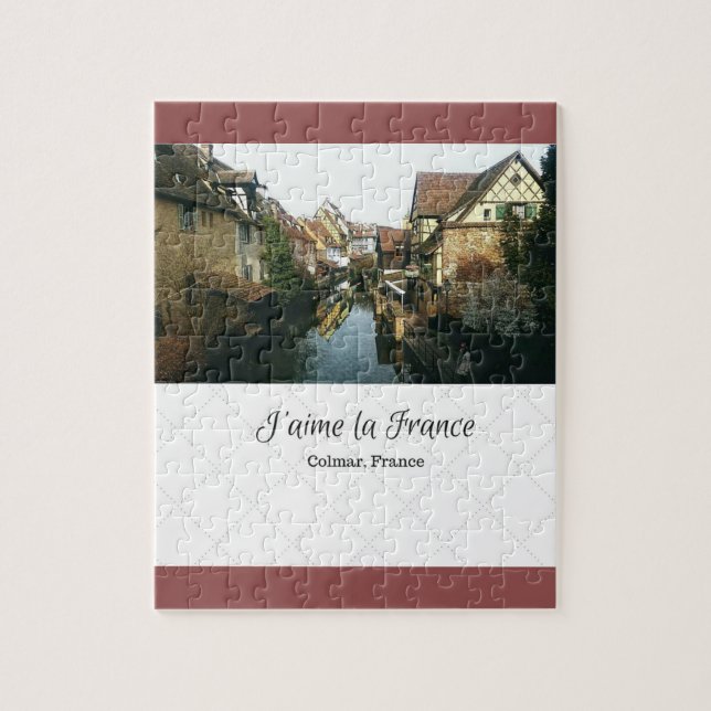 Puzzle de la France de La de J'aime - Colmar, (Vertical)