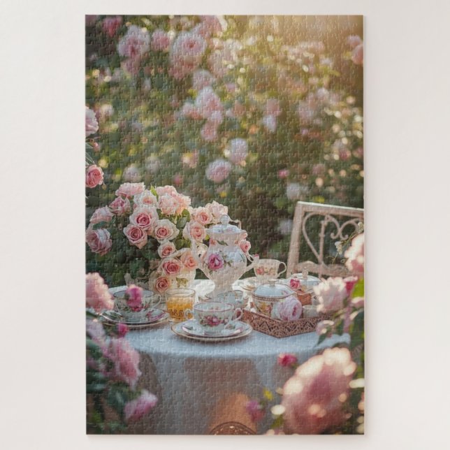 Puzzle de la niche de lecture florale (Vertical)