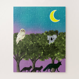 Puzzle de la nuit au Safari