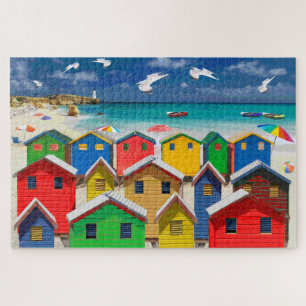 Puzzle de la plage à thème de la plage