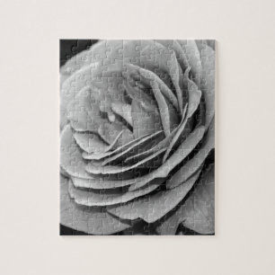 Puzzle de la rose noire et blanche
