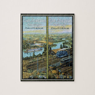 Puzzle de l'affiche ancienne du comté de San Joaqu