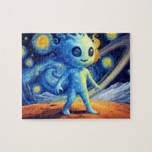 Puzzle de l'alien de l'espace, 8x10 po, 110 pièces