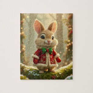 Puzzle de lapin de Noël