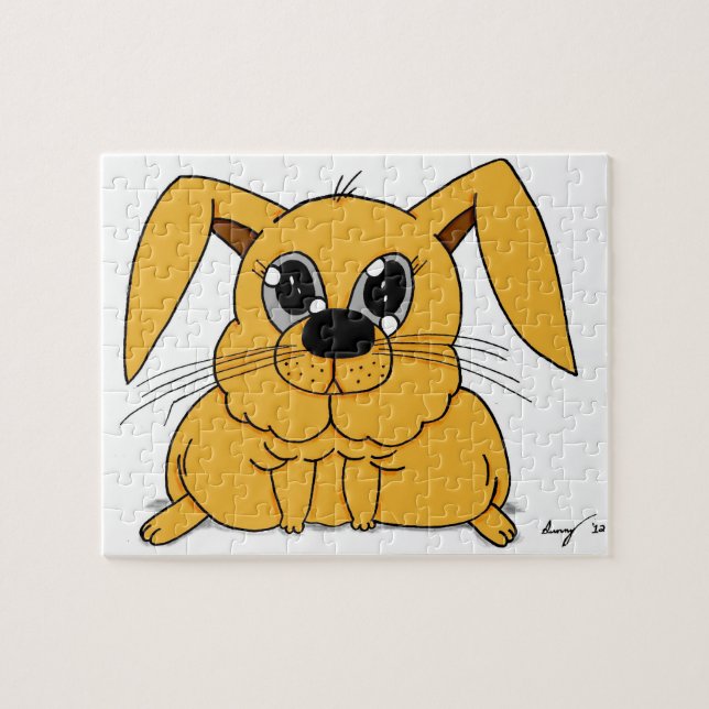 Puzzle de lapin gras mignon (Horizontal)