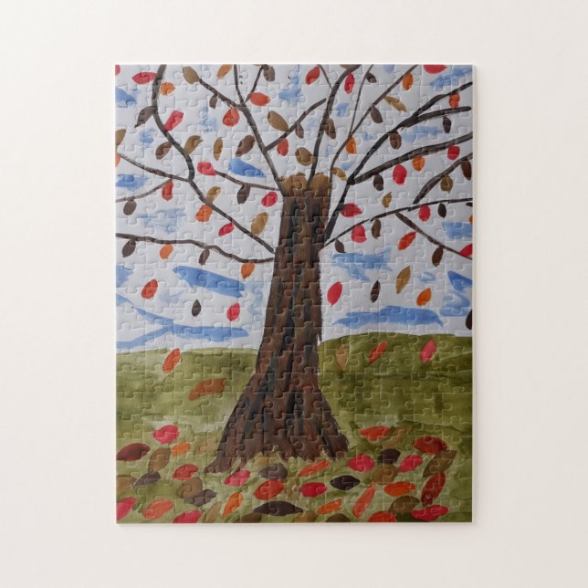 Puzzle de l'arbre d'automne (Vertical)
