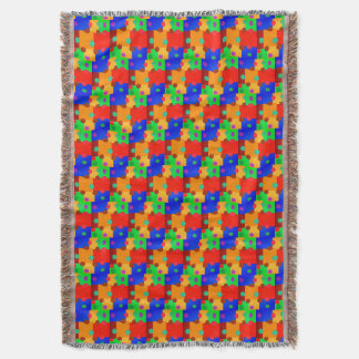 Puzzle de l'école coloré Jeter la couverture