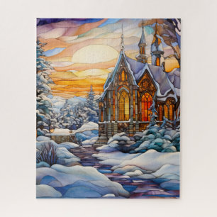 Puzzle de l'église d'hiver