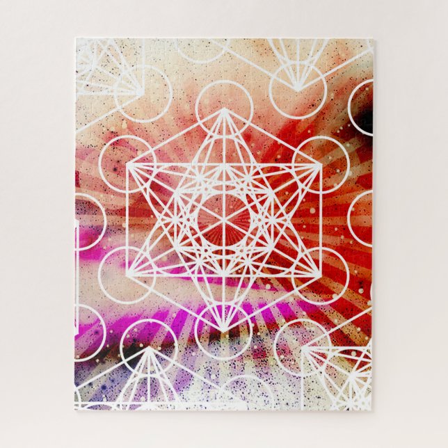 Puzzle de l'espace du cube de Metatron 520 (Vertical)