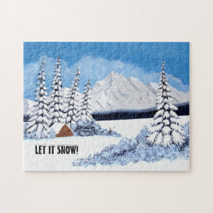 Puzzle de l'hiver enneigé