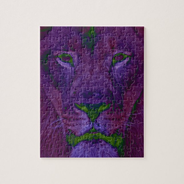 Puzzle de Lion Abstrait (Vertical)