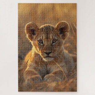 Puzzle de lionceau mignon