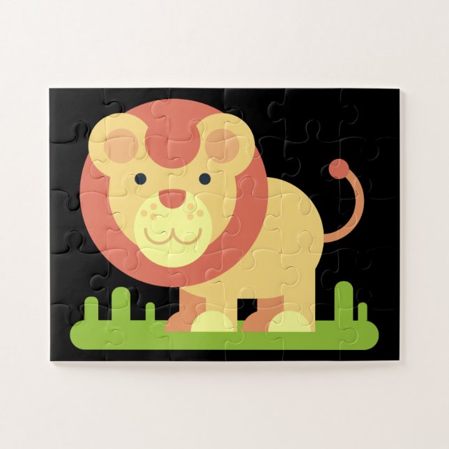 puzzle de lions de jungle (Horizontal)