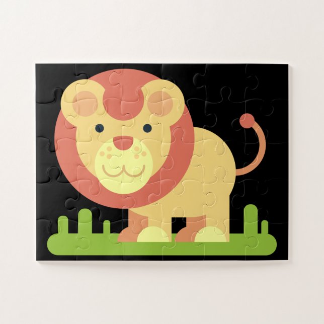 puzzle de lions de jungle (Horizontal)