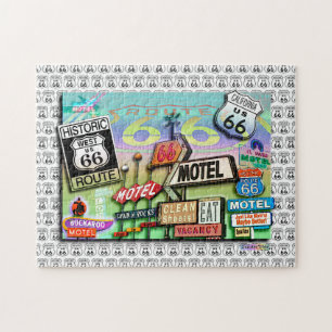 Puzzle de l'itinéraire 66