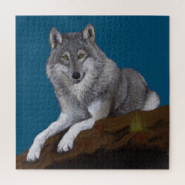 Puzzle de loup gris (Vertical)