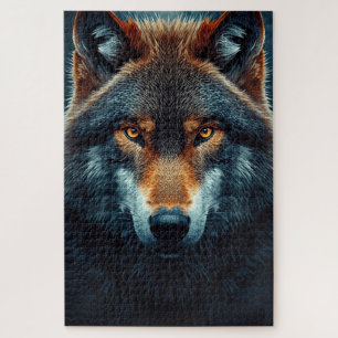 Puzzle de loup majestueux