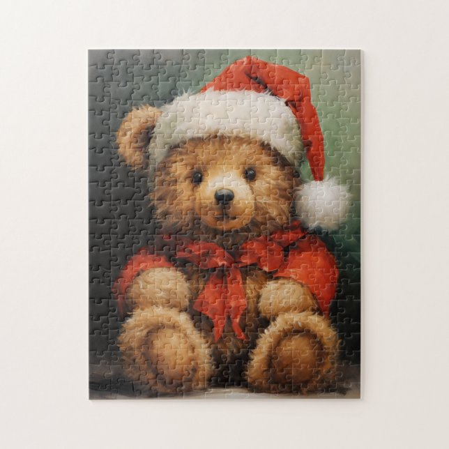 Puzzle de l'ours de Noël (Vertical)