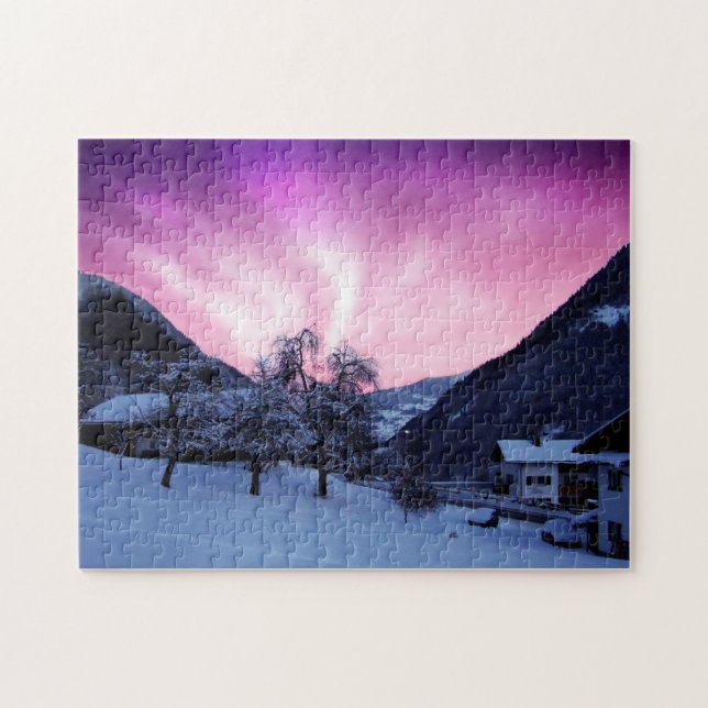 PUZZLE DE LUMIÈRES DU NORD DE L'ALASKA (Horizontal)