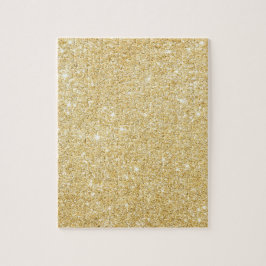 Puzzle de luxe de la Parties scintillant d'or Chic