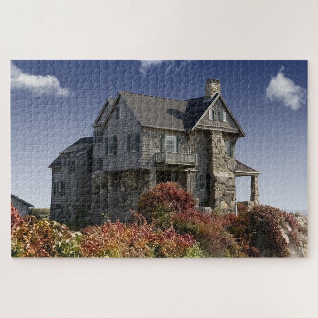puzzle de maison hantée en bord de mer (Horizontal)