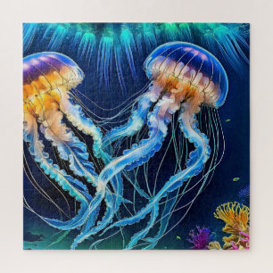 Puzzle de méduse sous-marine dynamique