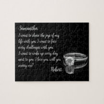 Puzzle de message masqué Marry Me