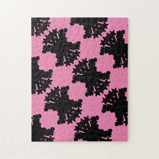 Puzzle de miroir d'épi noir difficile (Vertical)