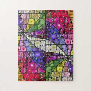 Puzzle de mosaïque de remous de jardin