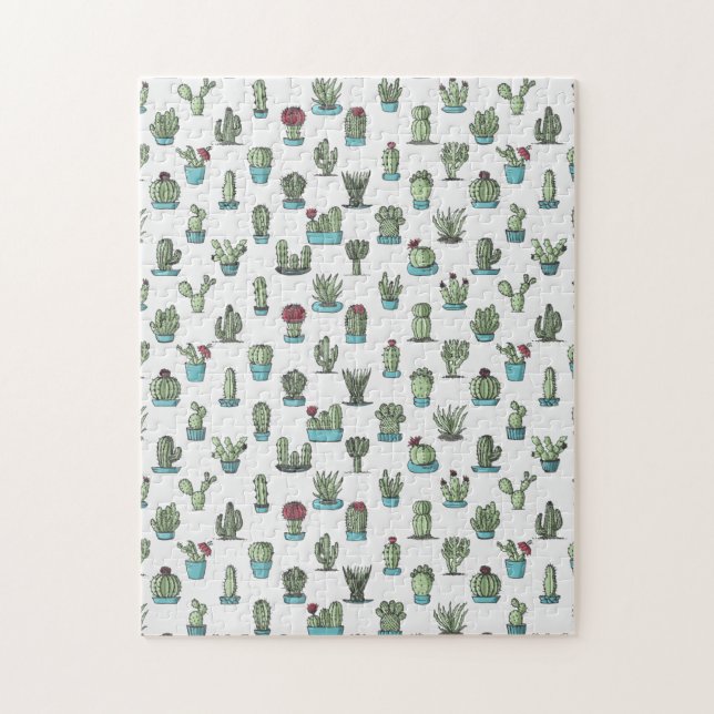 Puzzle de motif de cactus (Vertical)