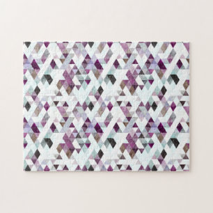 Puzzle de Motif de courtepointe de diamants Turquo