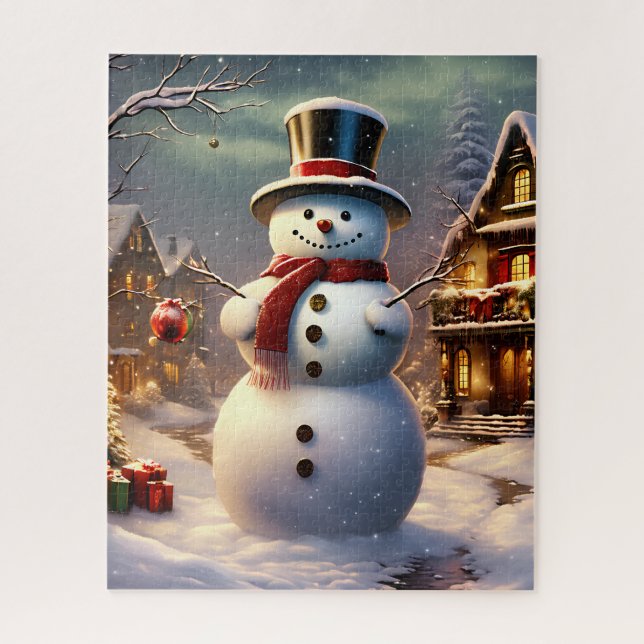 Puzzle de Noël Snowman (Vertical)
