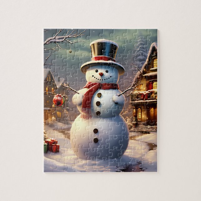Puzzle de Noël Snowman (Vertical)