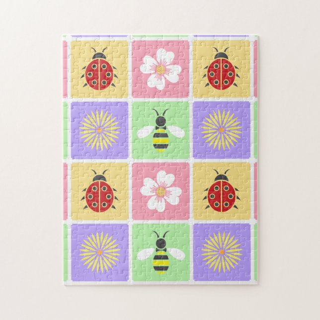 Puzzle de patchwork de printemps (Vertical)