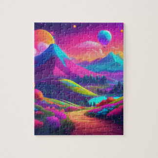 Puzzle de paysage coloré