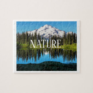 Puzzle de paysage naturel | Montagne, arbres et la