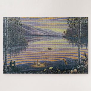 Puzzle de peinture de paysage de la Colombie-Brita