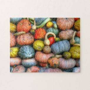 Puzzle de photo de citrouilles et de courges