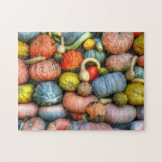 Puzzle de photo de citrouilles et de courges (Horizontal)