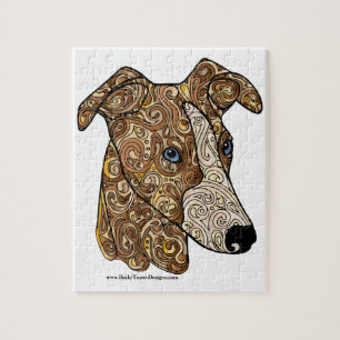 Puzzle de photo du whippet 8x10 avec la
