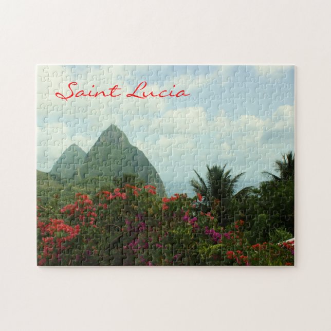 Puzzle de pitons de Sainte-Lucie (Horizontal)