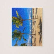 Puzzle de plage tropicale.