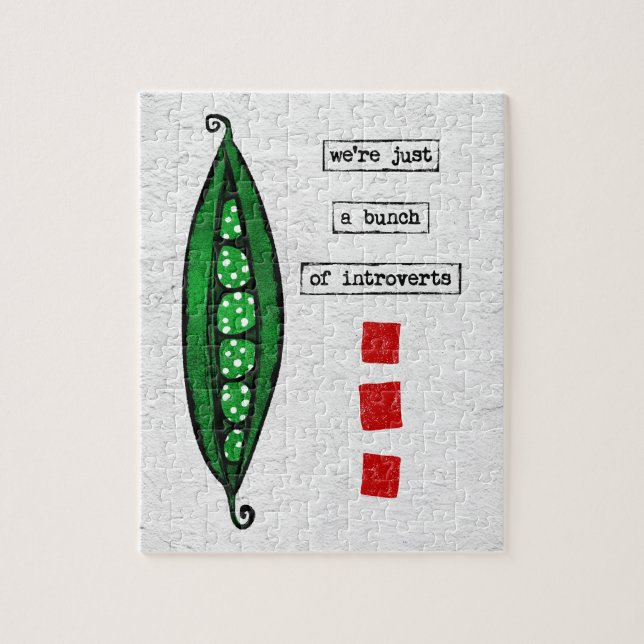 Puzzle de pois - Légumes amusants - Introverceaux (Vertical)