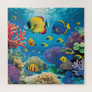 Puzzle de poisson coloré océan