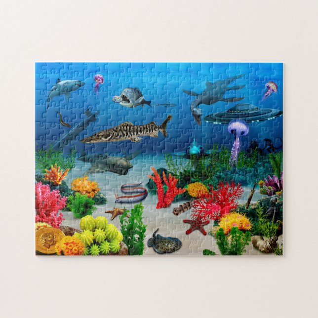 Puzzle de poisson marin Vie sous-marine (Horizontal)