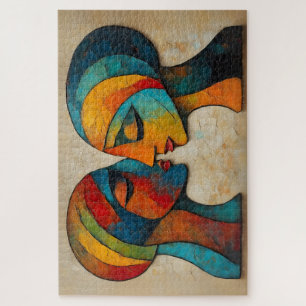 Puzzle de portrait Abstrait coloré