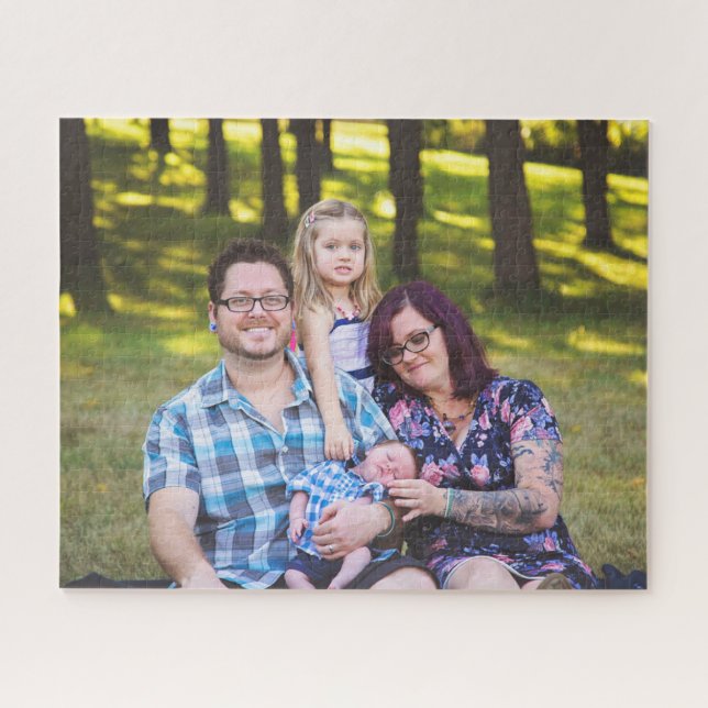 Puzzle de portrait de famille personnalisé (Horizontal)