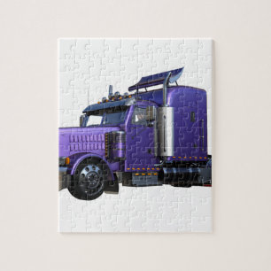 Puzzle De pourpre camion de remorque métallique de